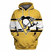 Penguins Gold All Stitched Hooded Sweatshirt,baseball caps,new era cap wholesale,wholesale hats
